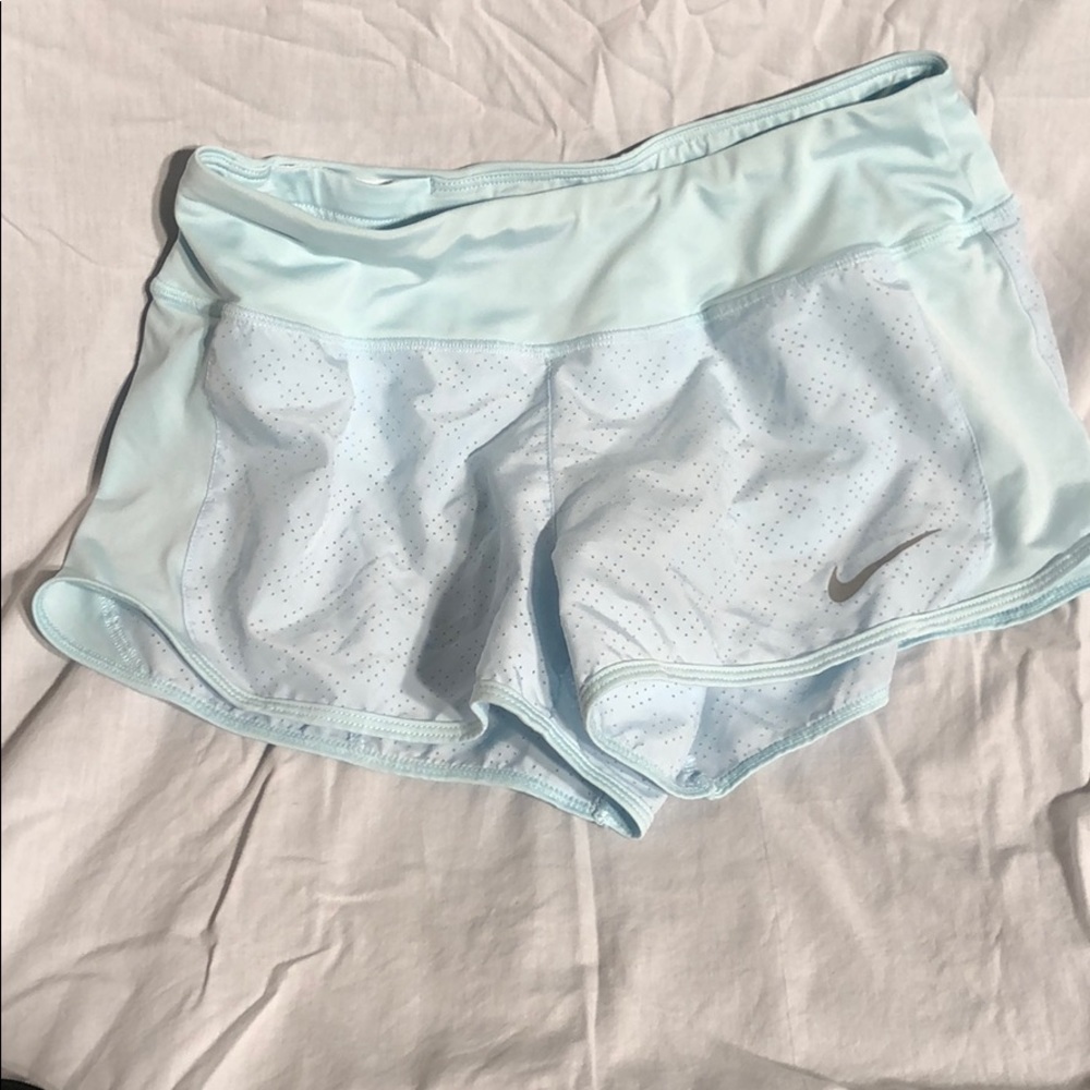 Light blue nike shorts